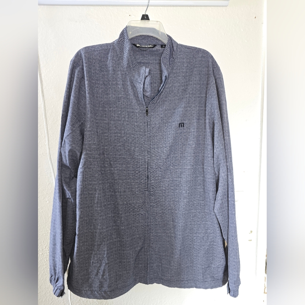 Travis Mathew Full Zip Jacket. XL Blue
